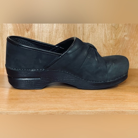 Dansko Pro Bow Black Nubuck Clog Slide Slip On Shoes Women’s EU 41 US 10.5-11. - Picture 6 of 9